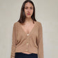 CARDIGAN BEIGE CON DIAMANTES