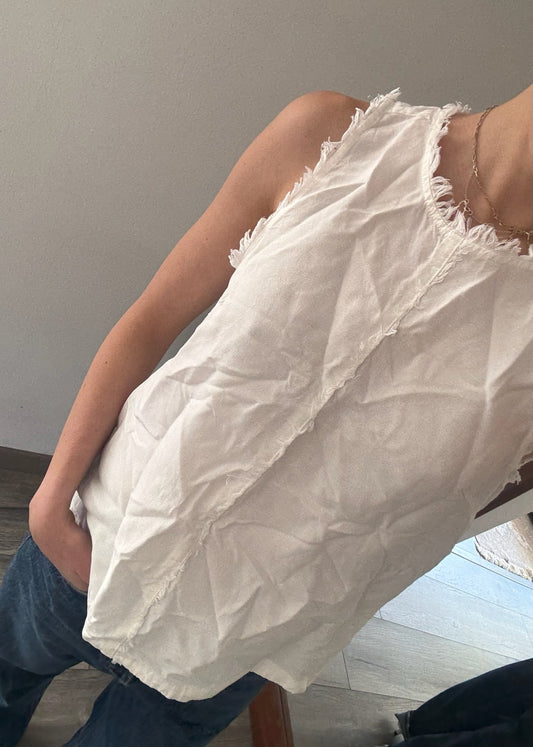 TOP BLANCO DESPELUCADO