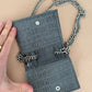 CARTERA CON CORREA GRIS