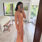 VESTIDO MAXI PALO ROSA