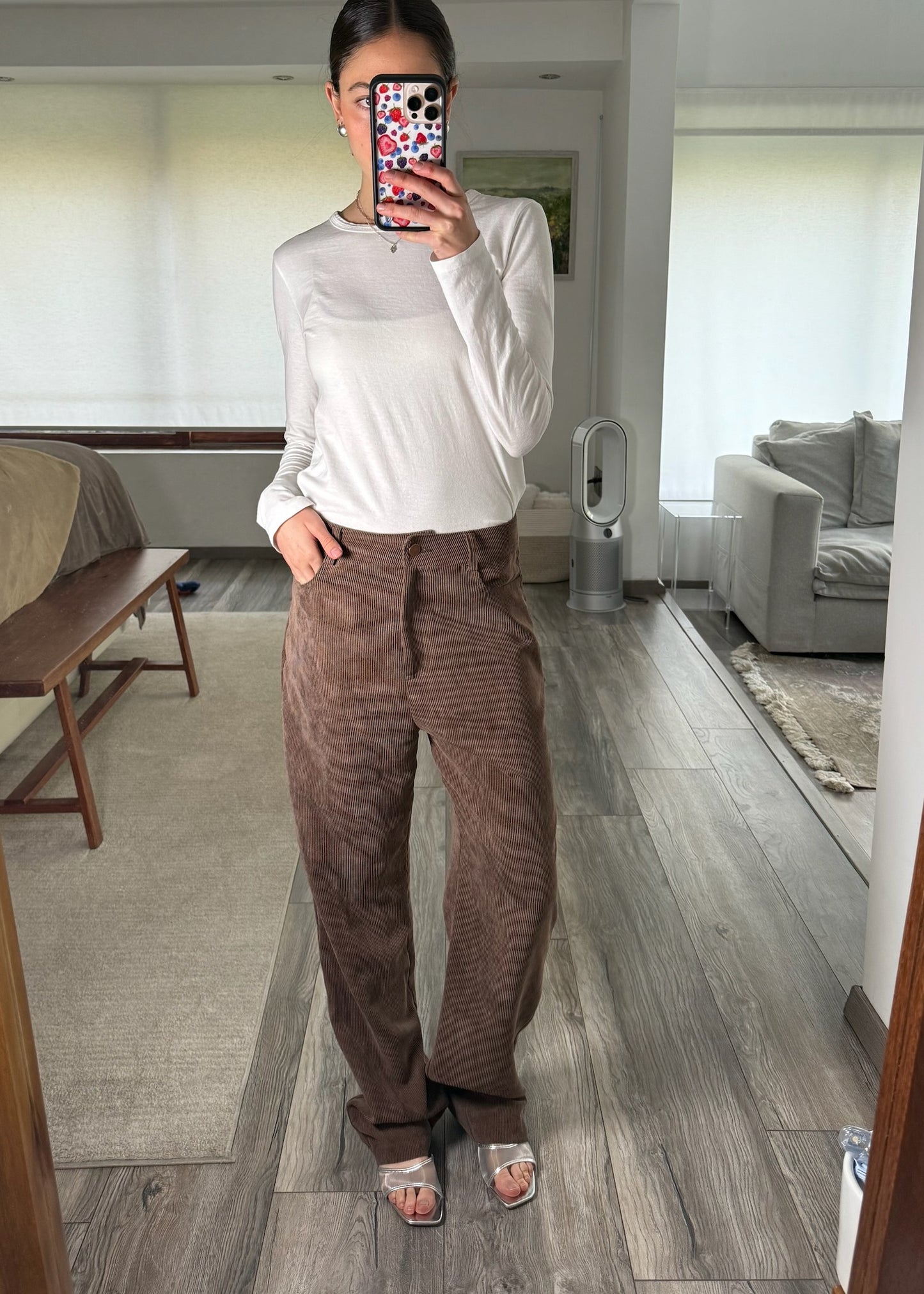 PANTALÓN DE PANA CAFÉ