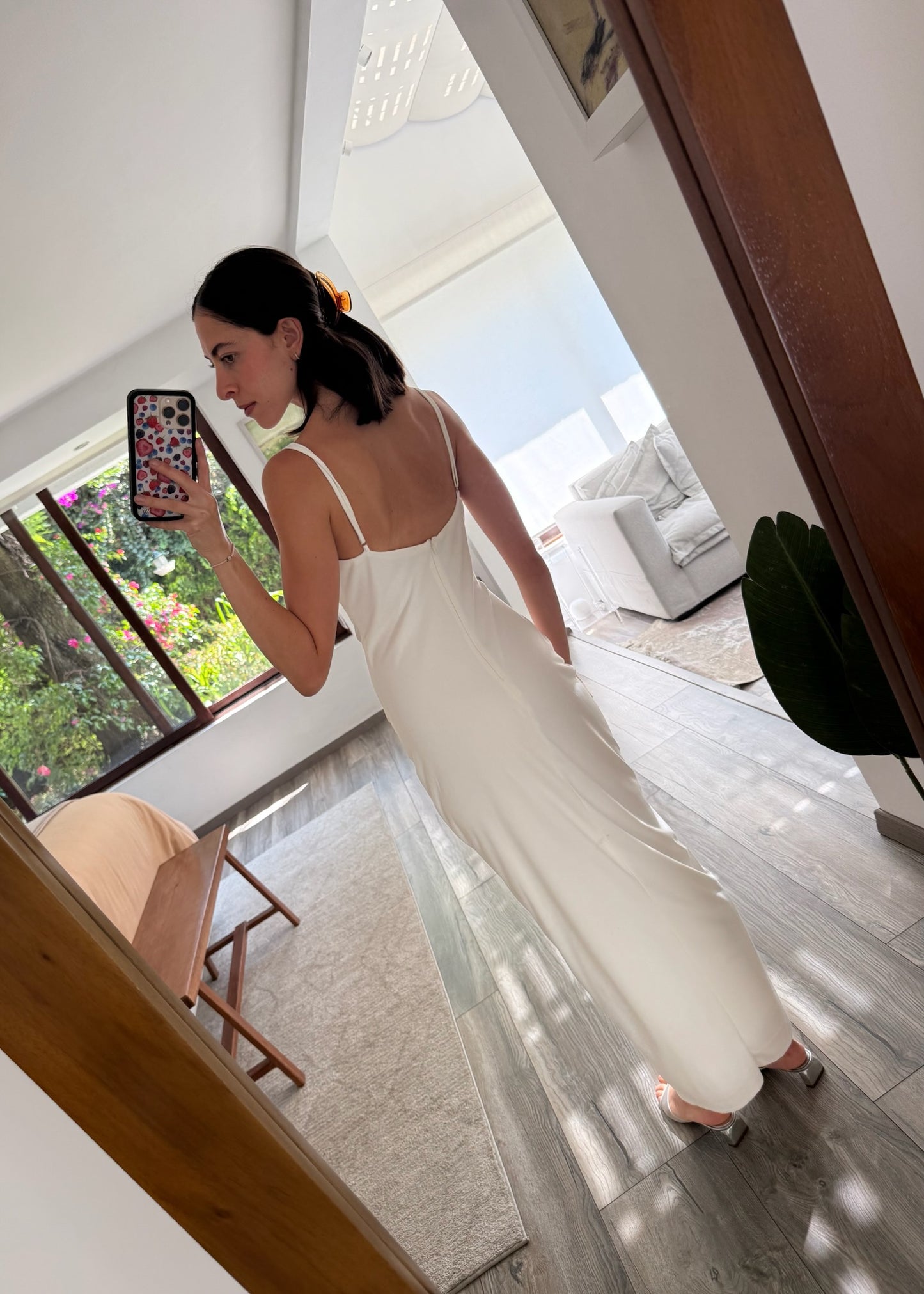 VESTIDO BLANCO MIDI BUSTIER