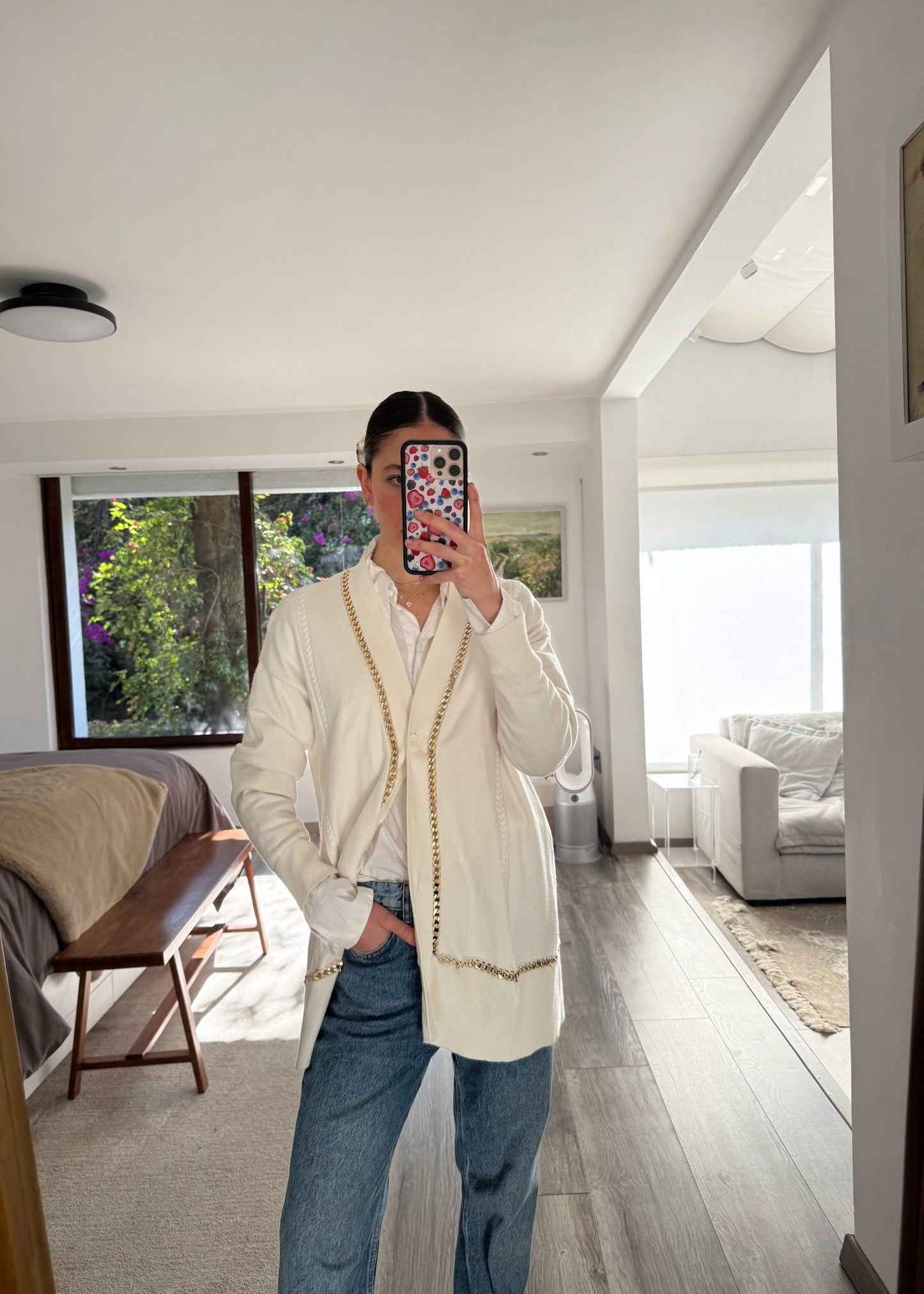 CARDIGAN OVERSIZED CON CADENAS