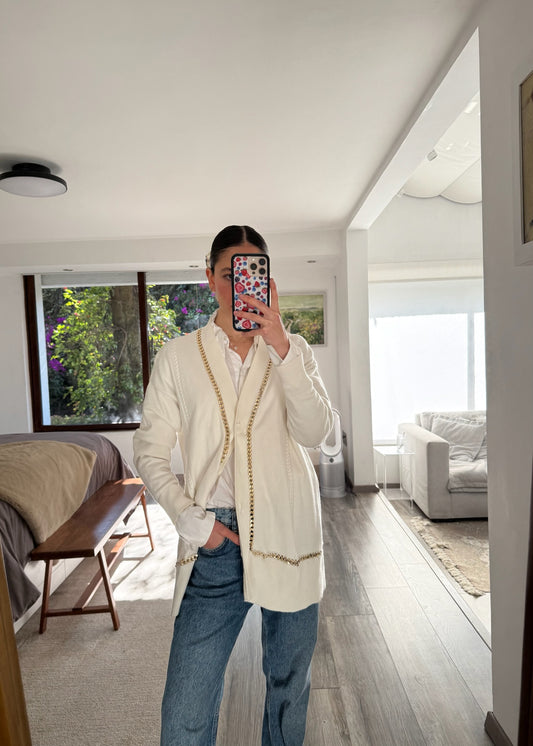 CARDIGAN OVERSIZED CON CADENAS