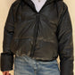 CHAMARRA PUFFER FAUX LEATHER