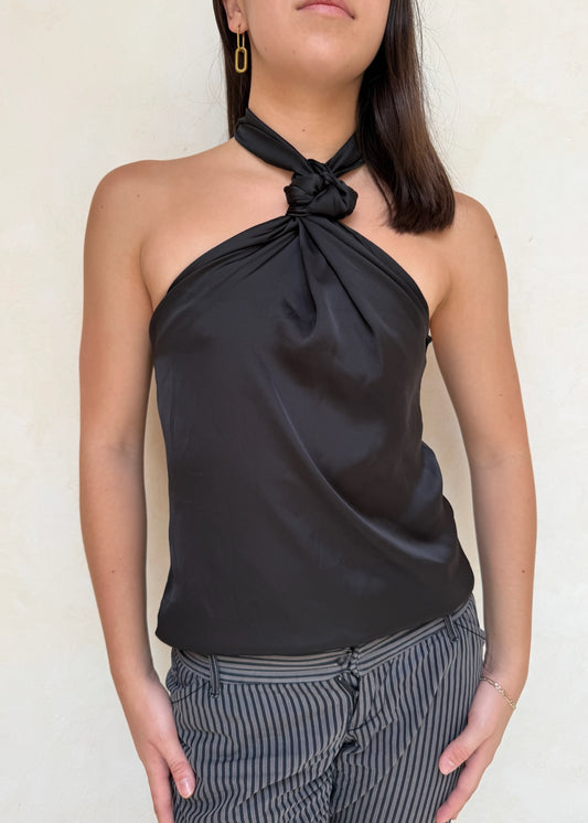 BLUSA SATINADA HALTER