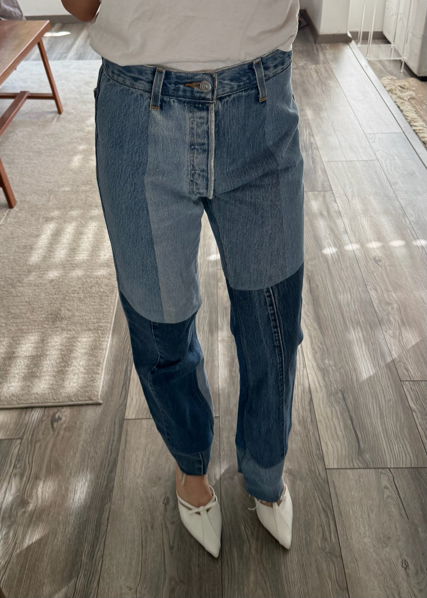 PATCHWORK DENIM JEANS