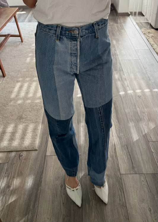 PATCHWORK DENIM JEANS