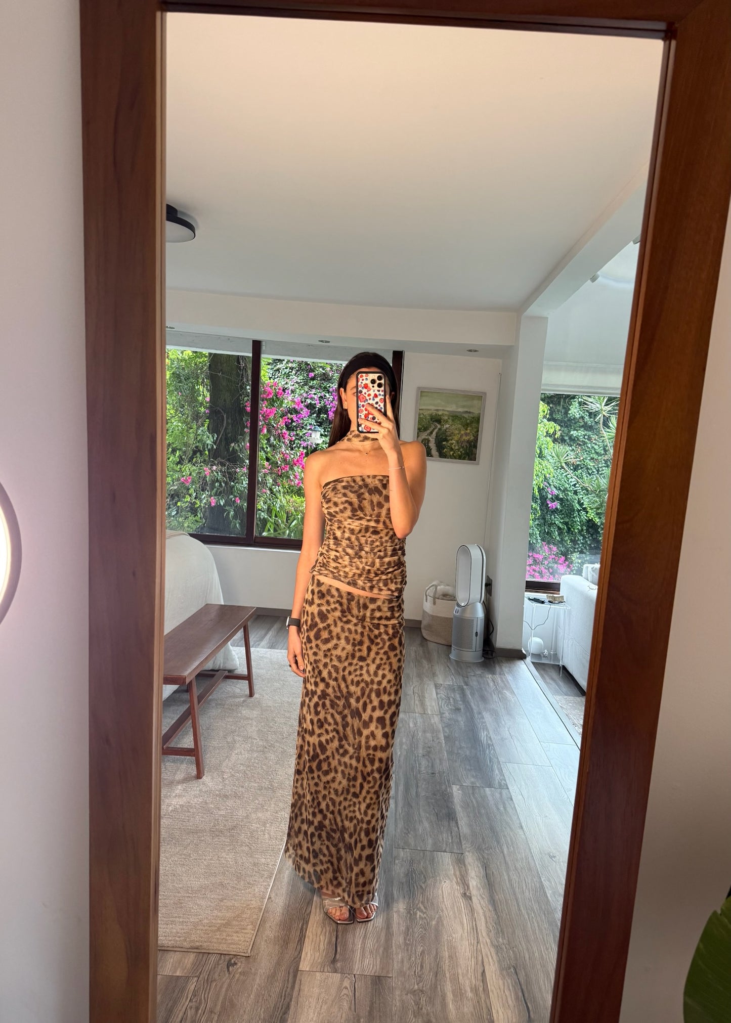 SET TOP Y FALDA ANIMAL PRINT