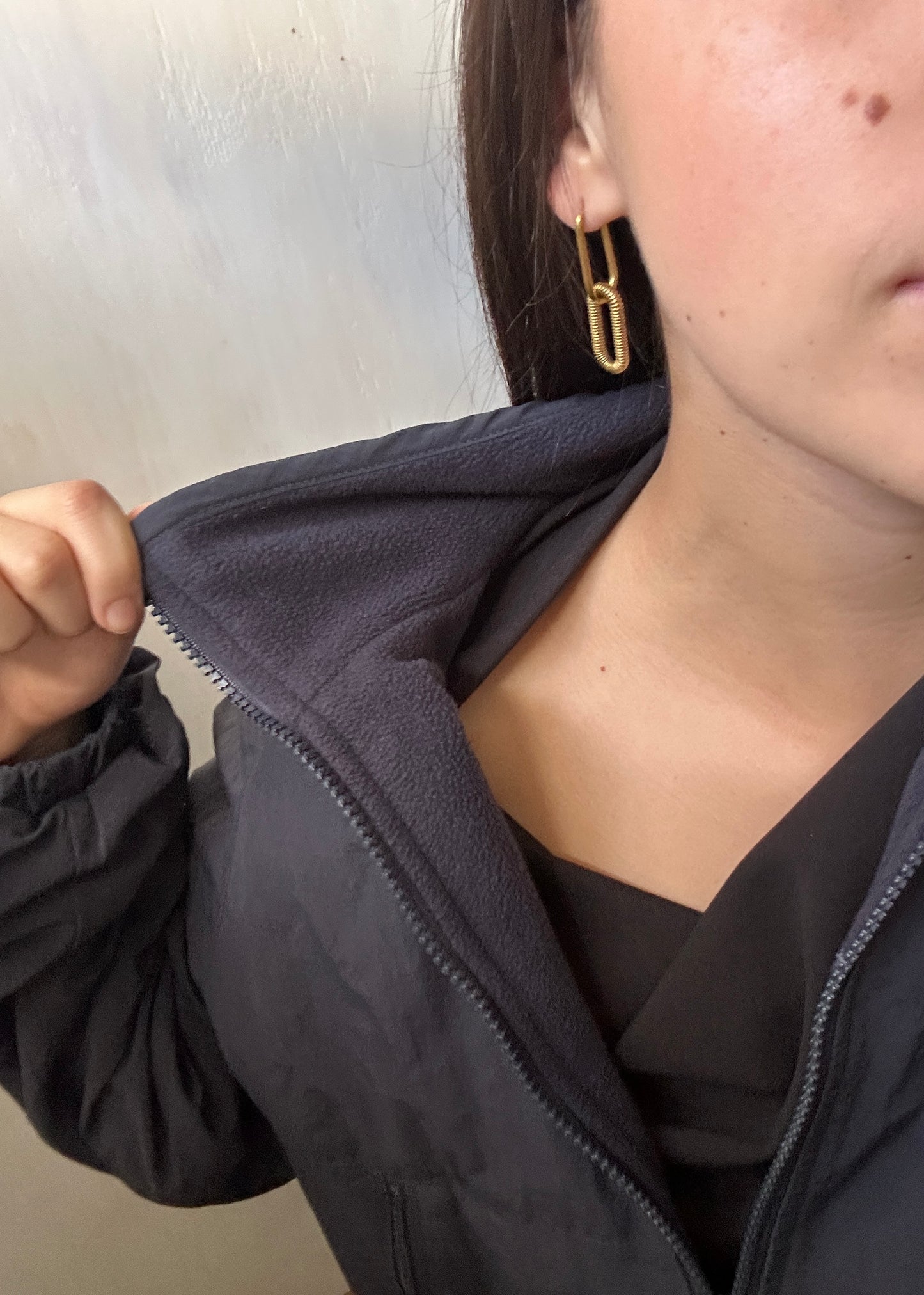 CHAMARRA DE NYLON FRUNCIDA