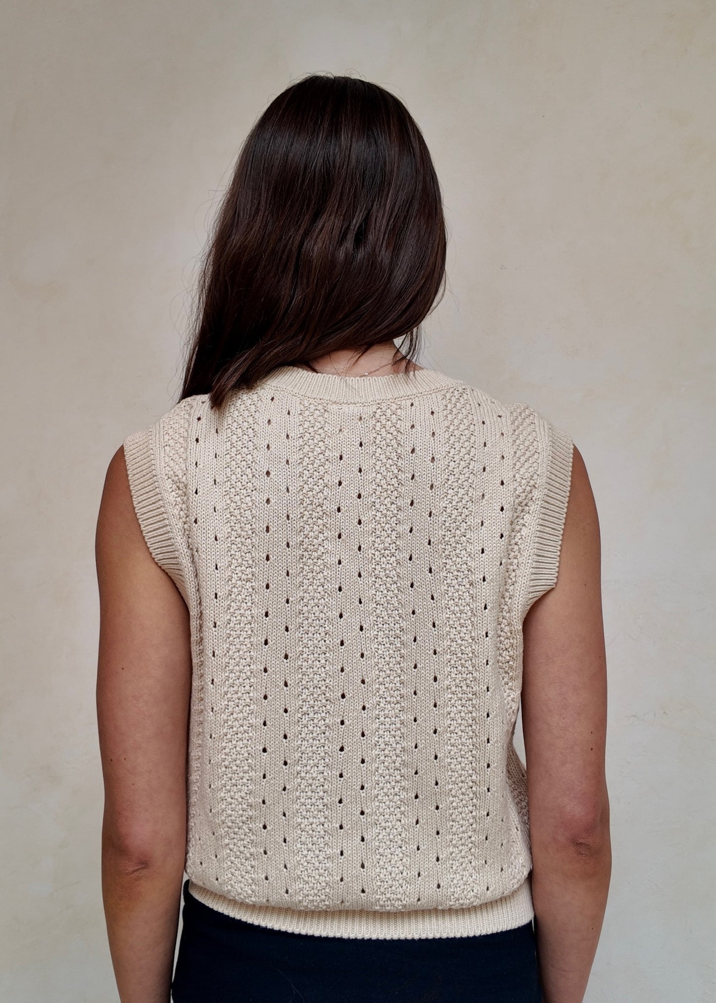 CHALECO DE KNIT CHERRY