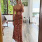VESTIDO MIDI KNIT CON CUT OUTS