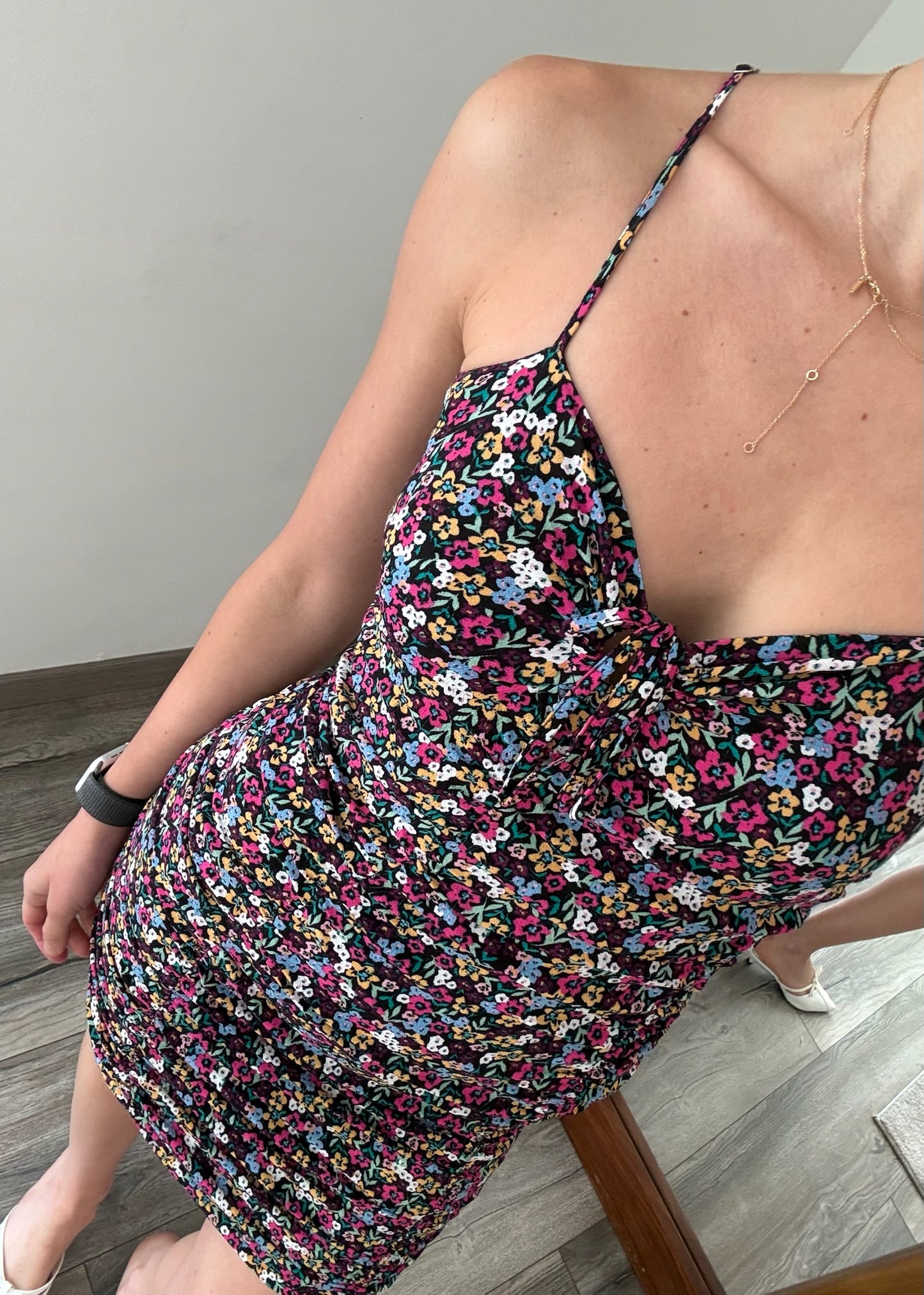 VESTIDO RUCHED PRINT FLORAL