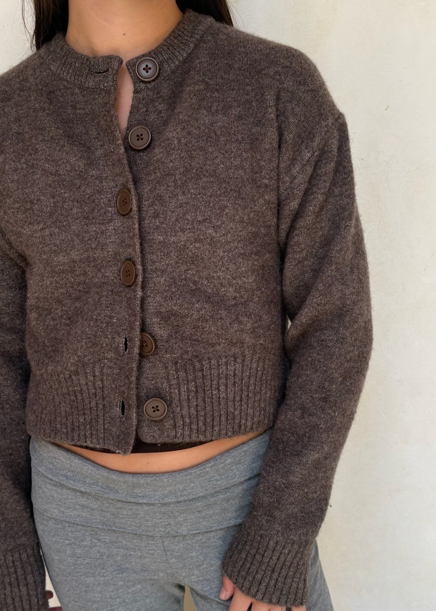 CARDIGAN CHUNKY CAFÉ