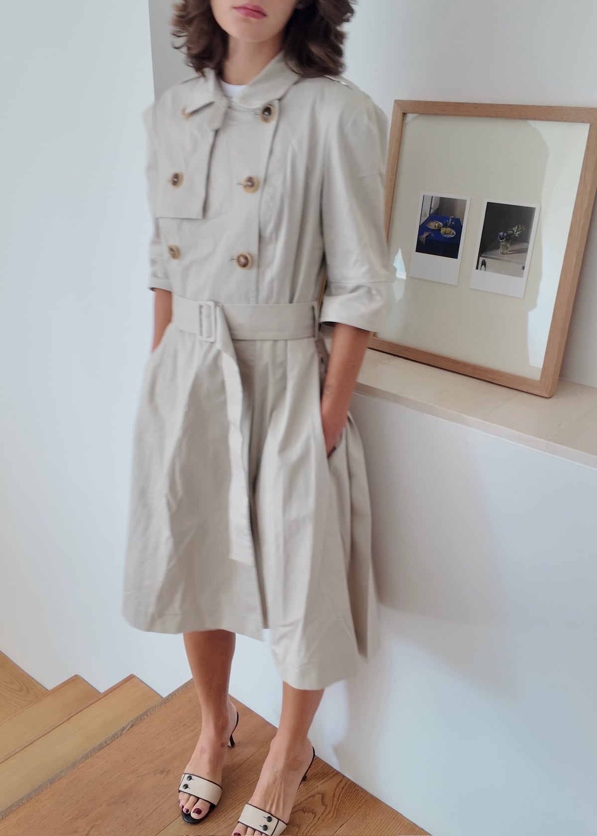 VESTIDO DE TIPO GABARDINA