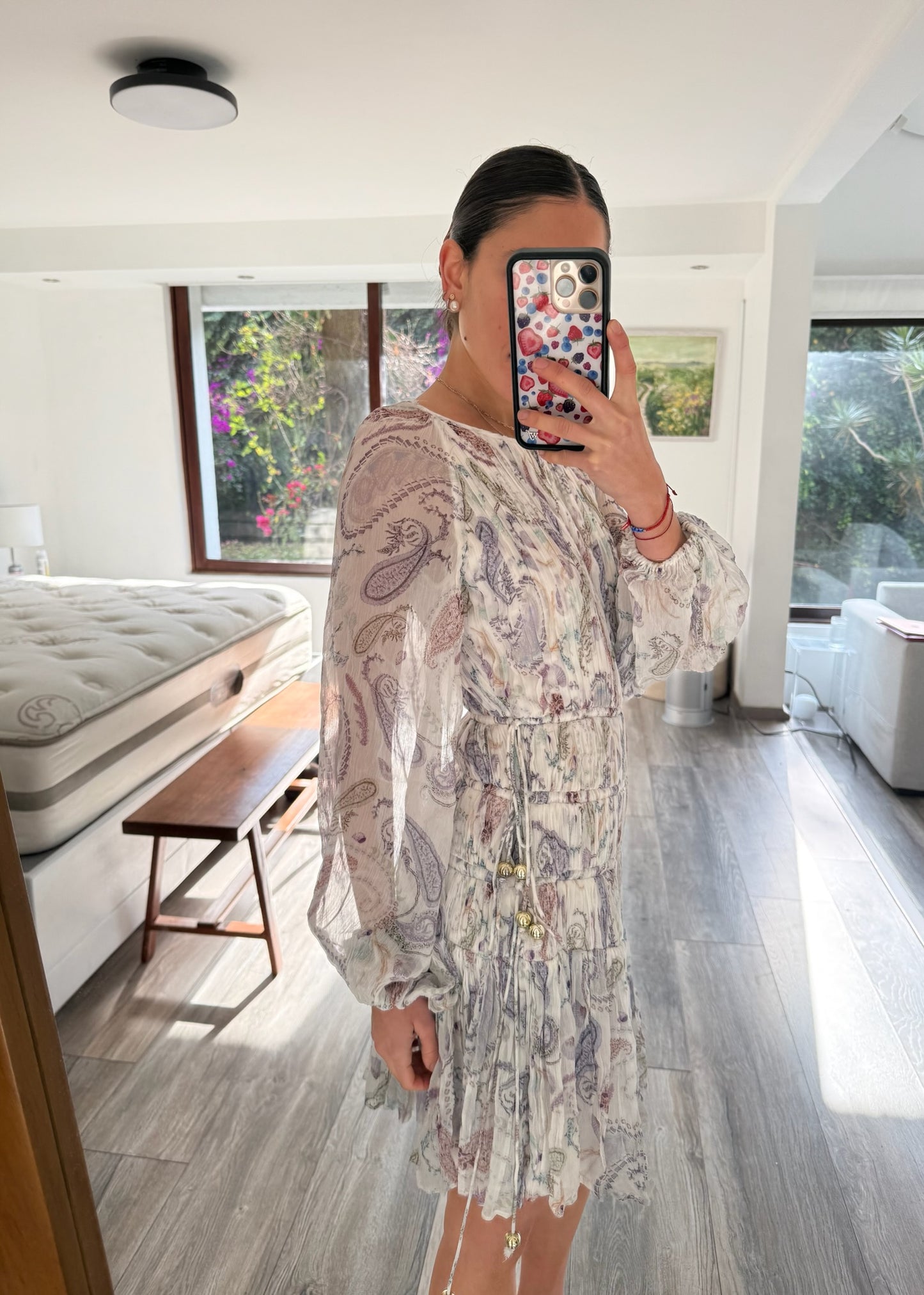 VESTIDO CON PRINT DE CONCHAS