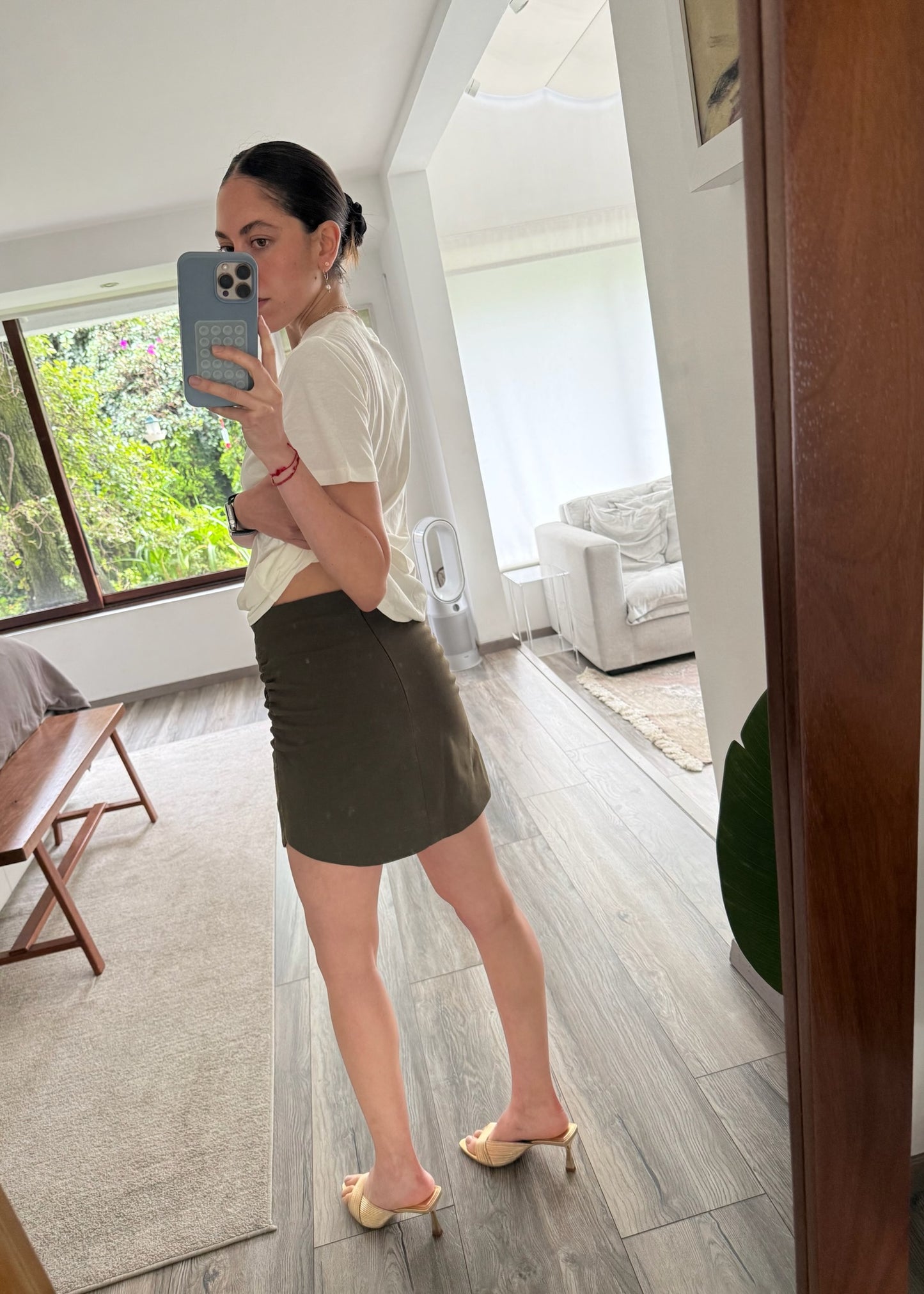 FALDA MINI VERDE MILITAR