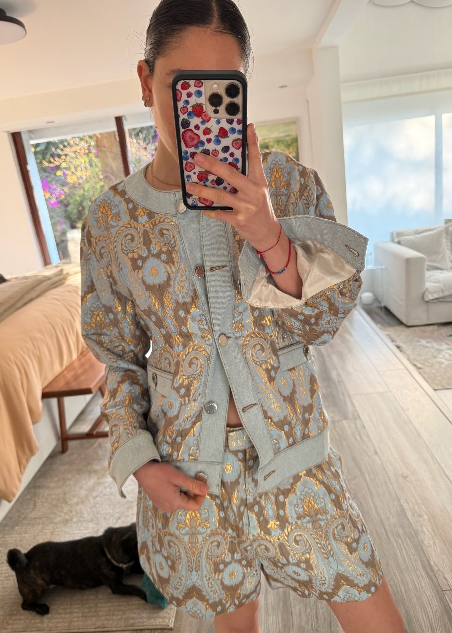 SET SACO Y SHORTS BABY BLUE