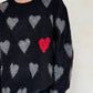 CREWNECK BROKEN HEART NEGRO
