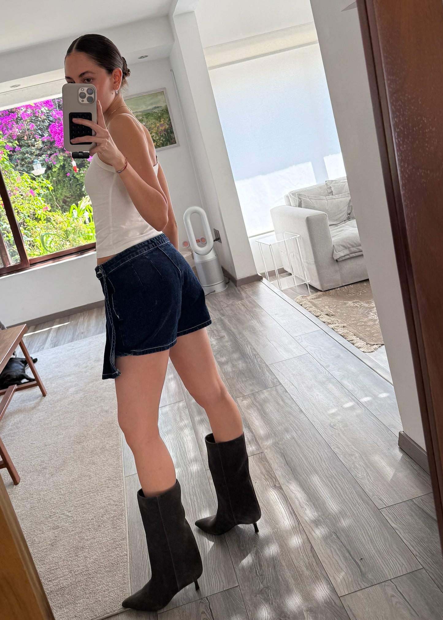 MINI SKORT PLIZADO