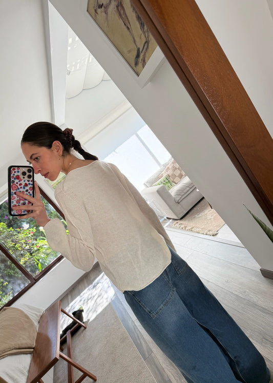 SUETER DE LINO Y ALGODÓN