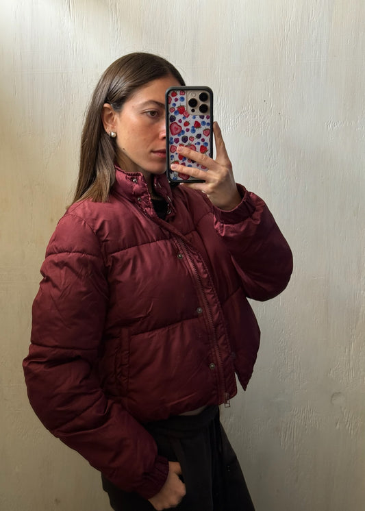 CHAMARRA PUFFER BURGUNDY