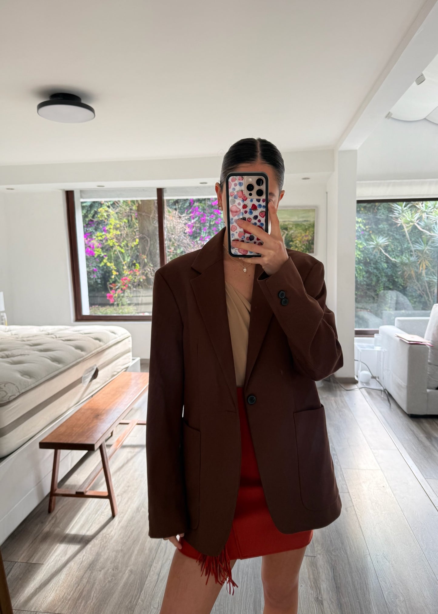 BLAZER OVERSIZED CHOCOLATE