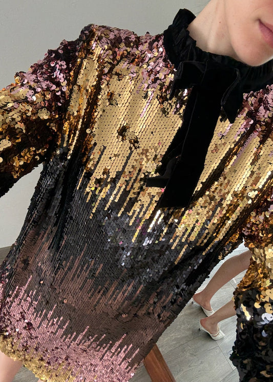 VESTIDO GOLDEN DE LENTEJUELAS