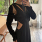 VESTIDO NEGRO CON CUT OUTS