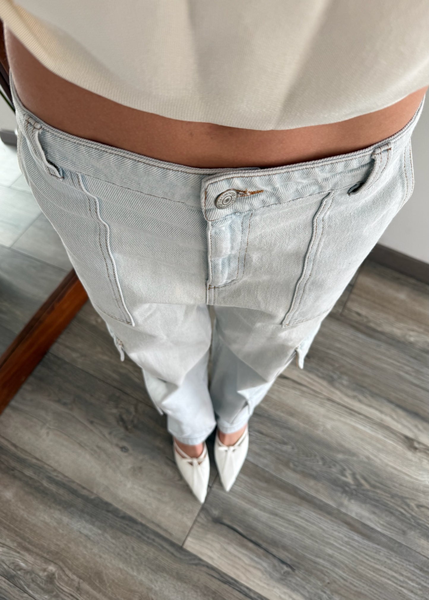 CARGO JEANS AZUL CLARO