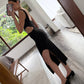 VESTIDO RIBBED MINI CON CUT OUTS
