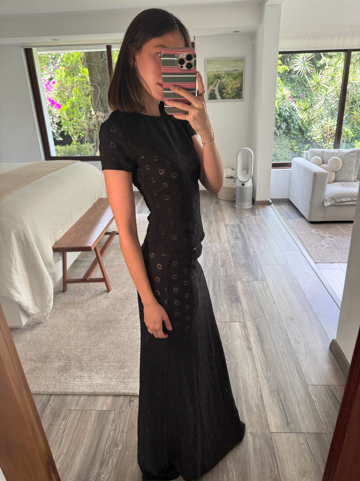 SET TOP Y FALDA LARGA