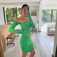 VESTIDO MINI RUCHED OFF THE SHOULDER