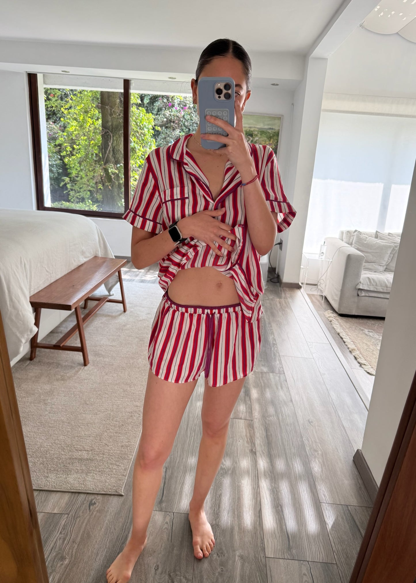 PIJAMA SILKY STRIPED