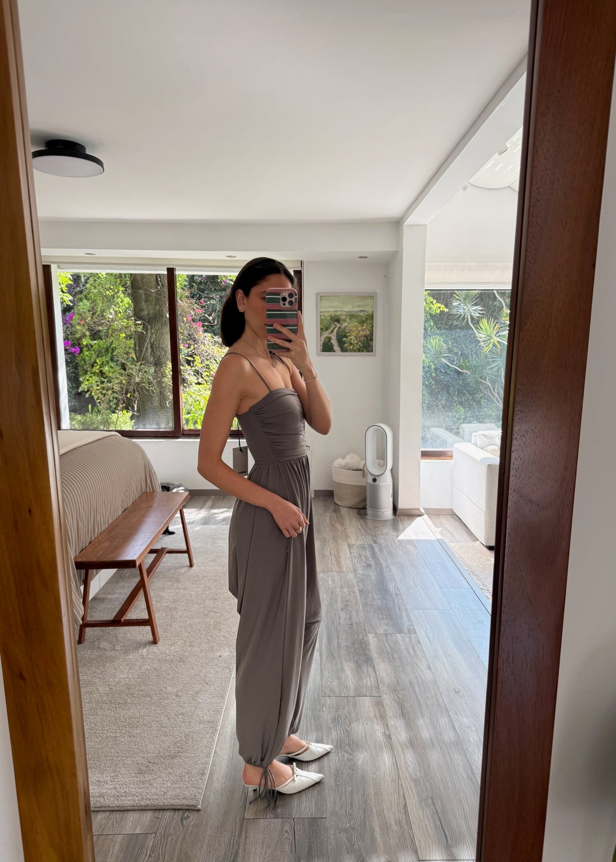 JUMPSUIT GRIS DRAPEADO