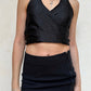 BLACK BANDANA TOP