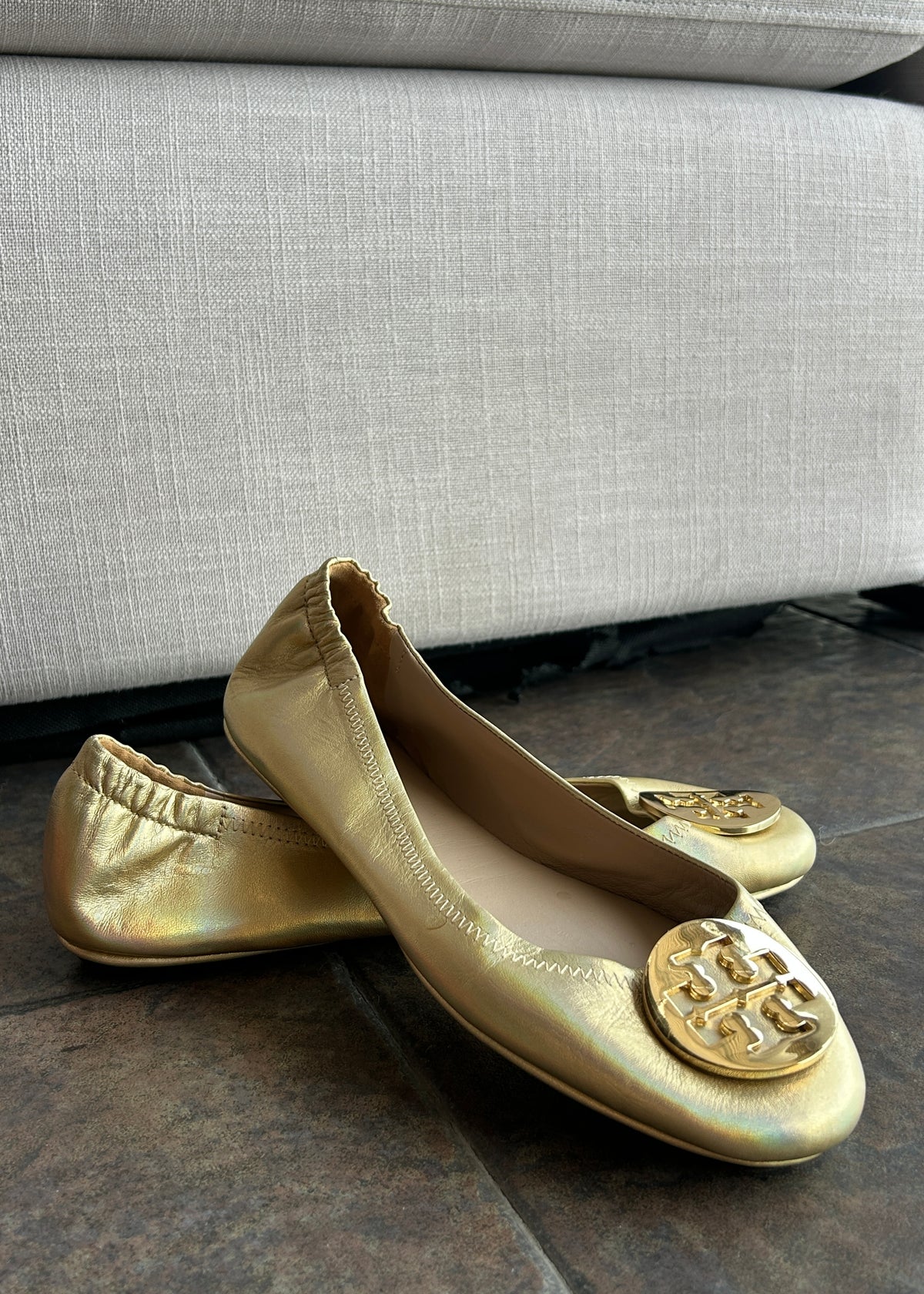 TORY BURCH GOLDEN FLATS