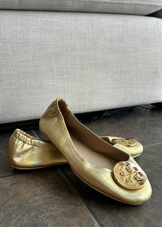 TORY BURCH GOLDEN FLATS