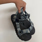 DENIM PATCHED SANDALS