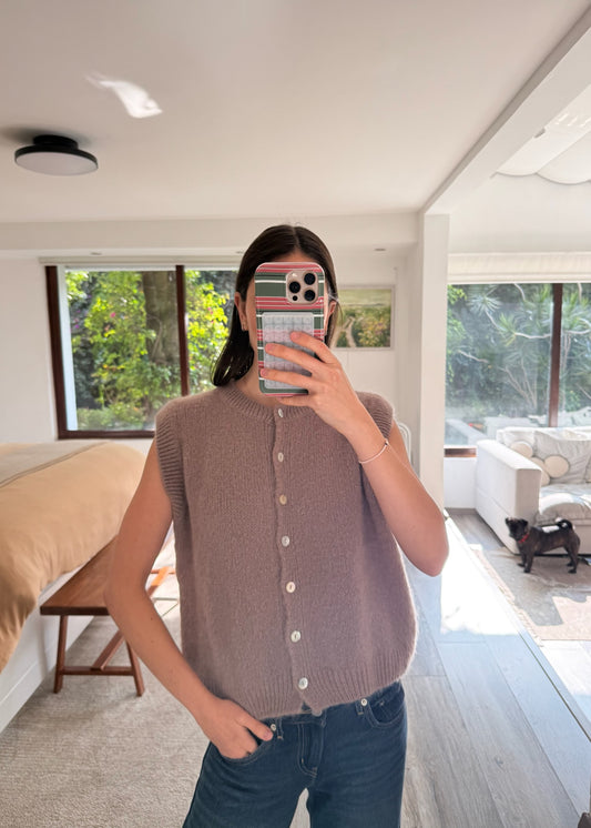 CARDIGAN MANGA CORTA BOTONES