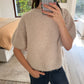 SUÉTER MANGA CORTA CUELLO REDONDO