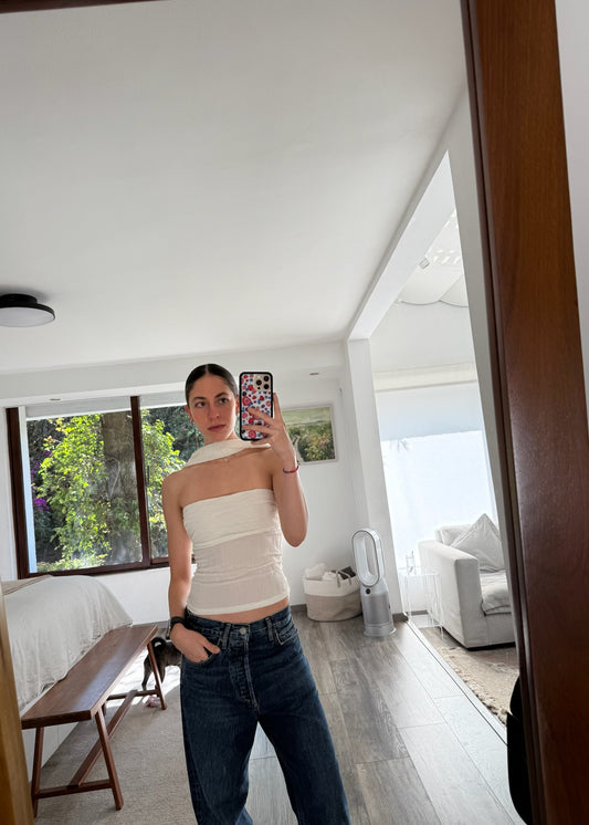 TOP BLANCO CON CHOCKER