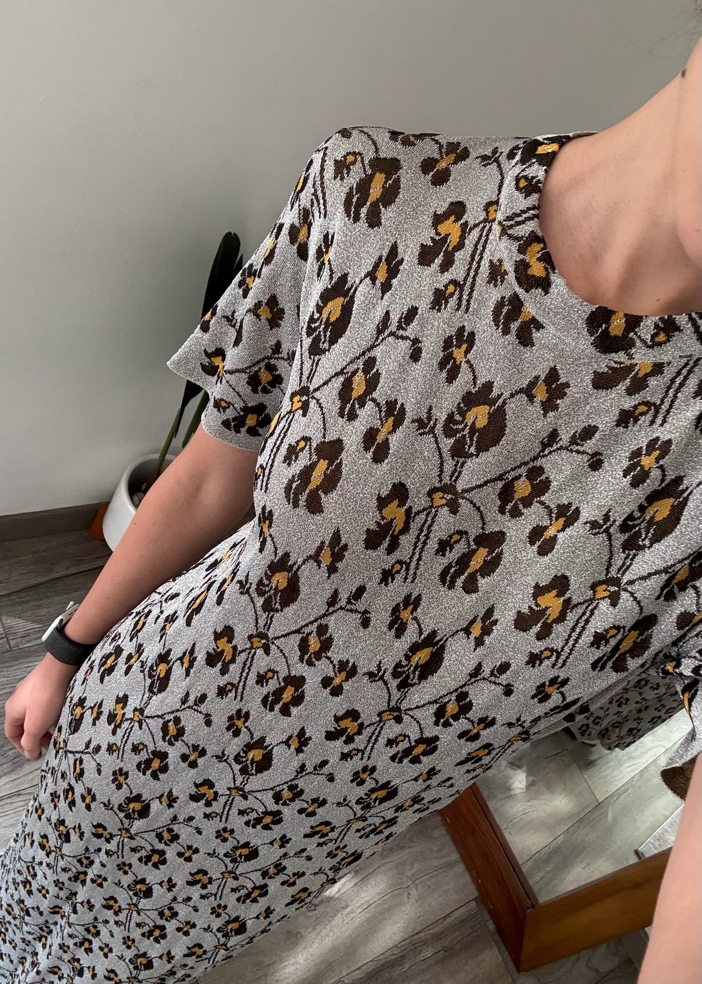 VESTIDO MAXI SHINY CON PRINT