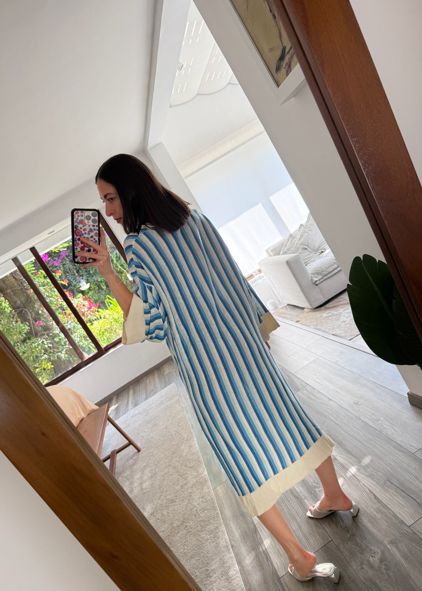 VESTIDO DE KNIT STRIPED