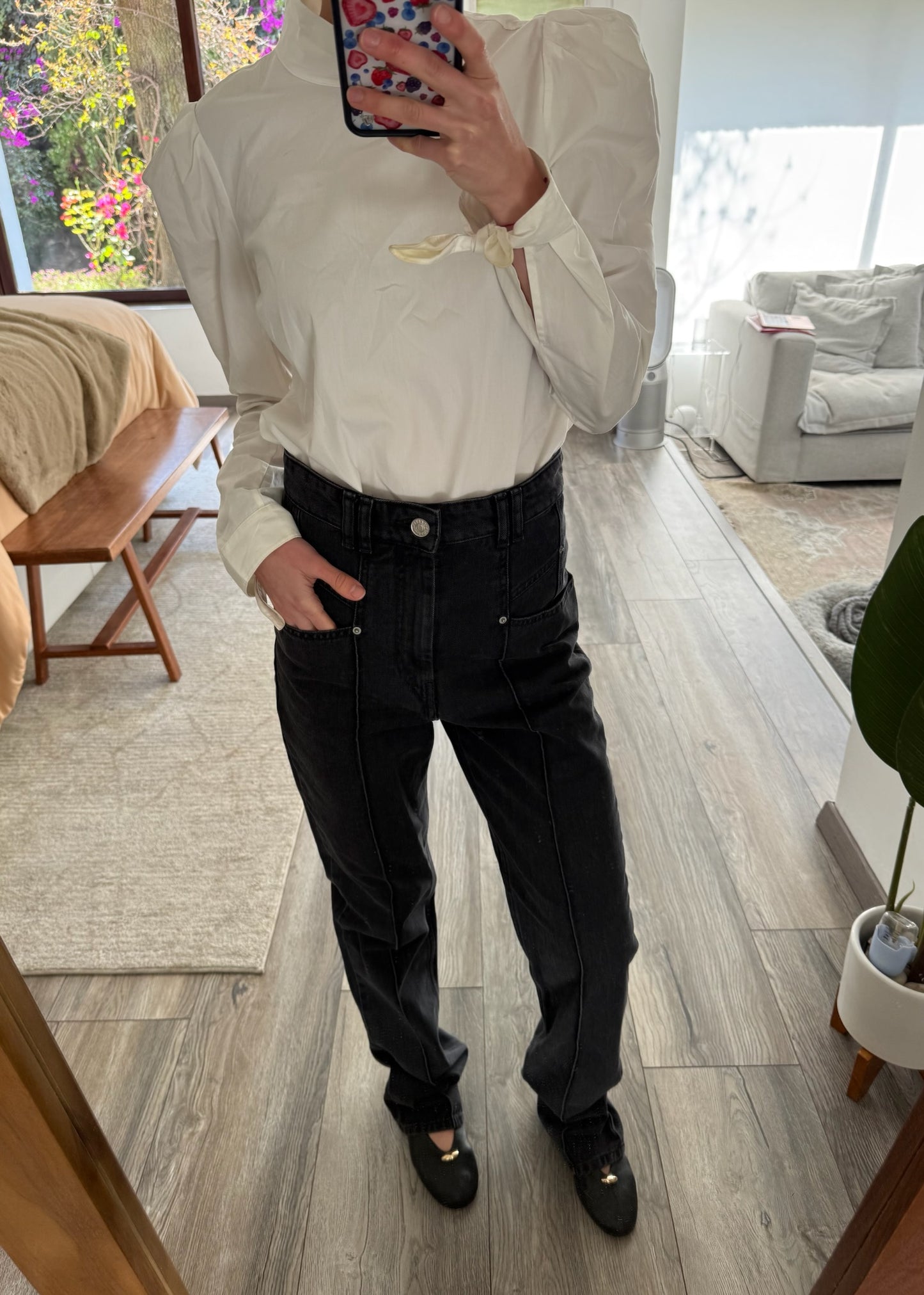 JEANS NEGROS DESLAVADOS