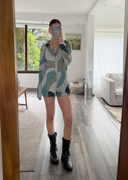 CARDIGAN ROMPER
