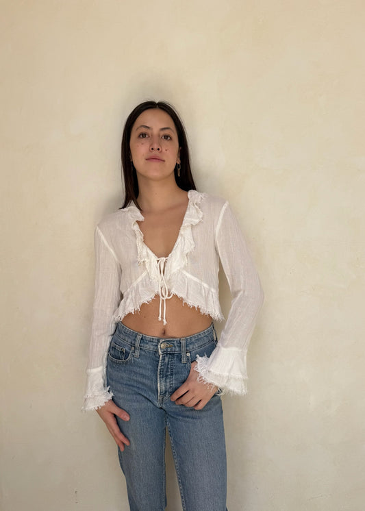 TOP CUTE BOHO BLANCO