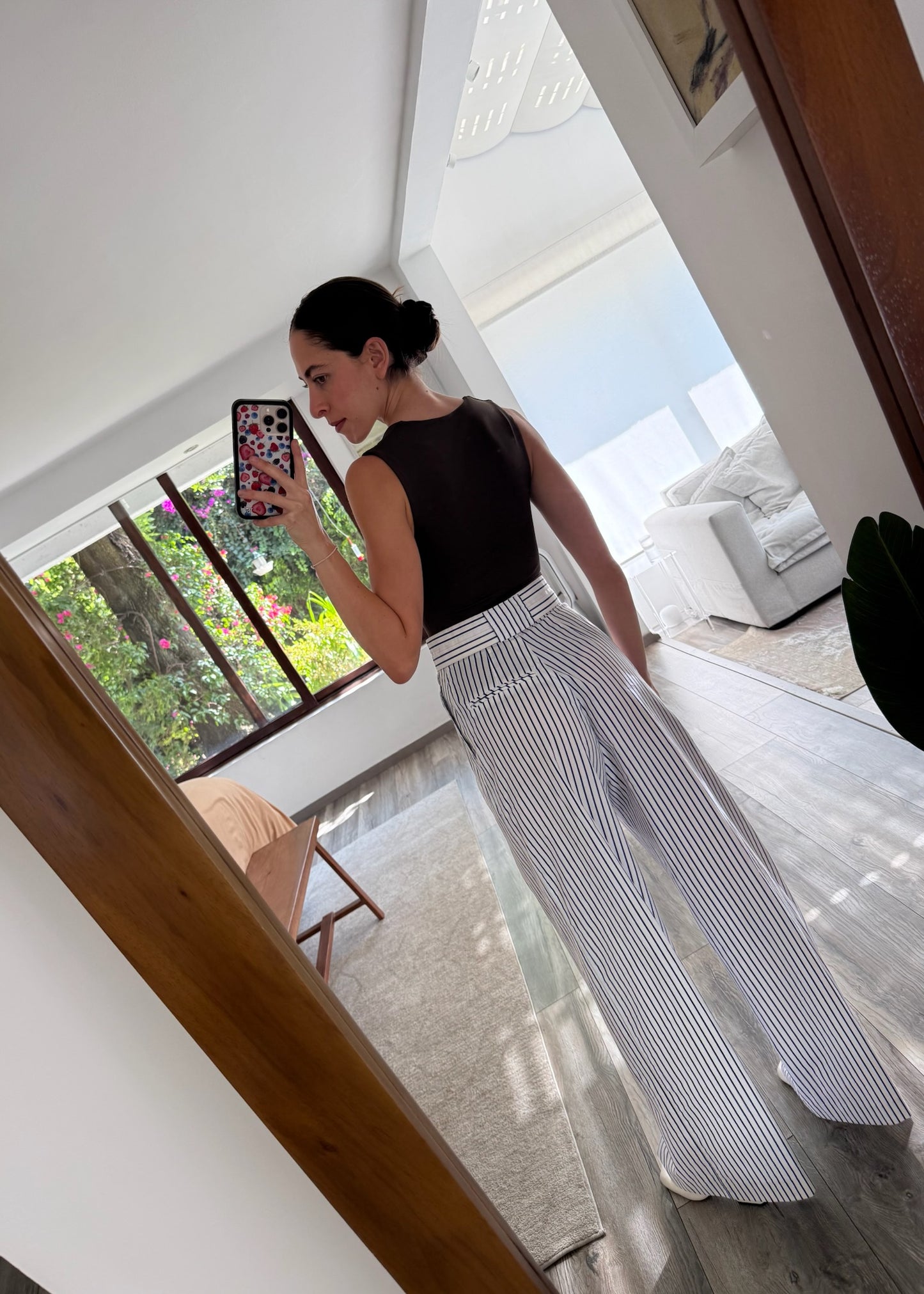 PANTALÓN STRIPED AZUL Y BLANCO