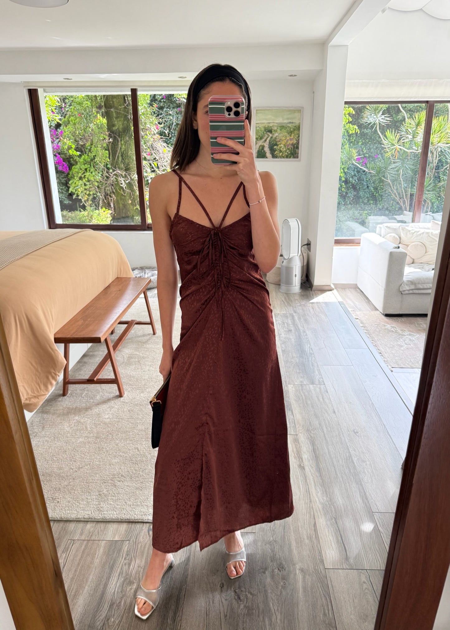 VESTIDO SLIP CON PRINT
