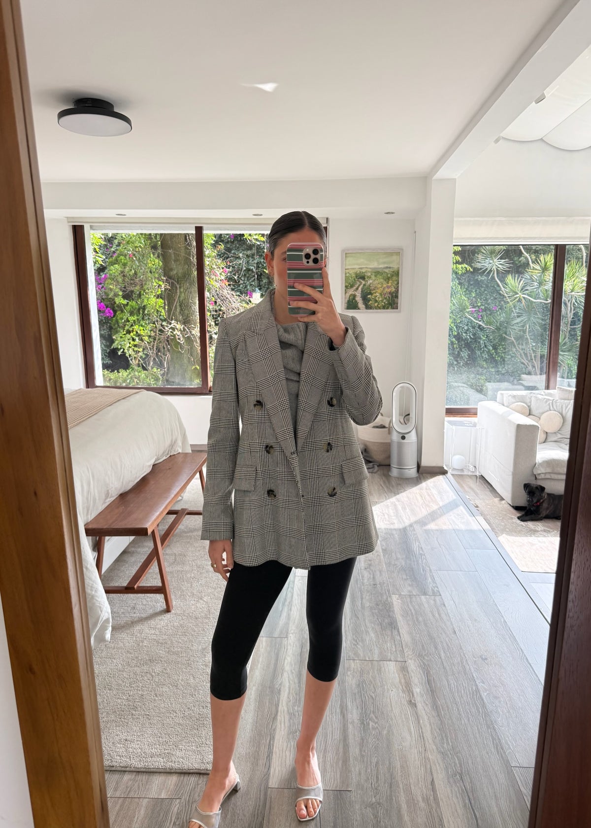 BLAZER GRIS CHECKERED